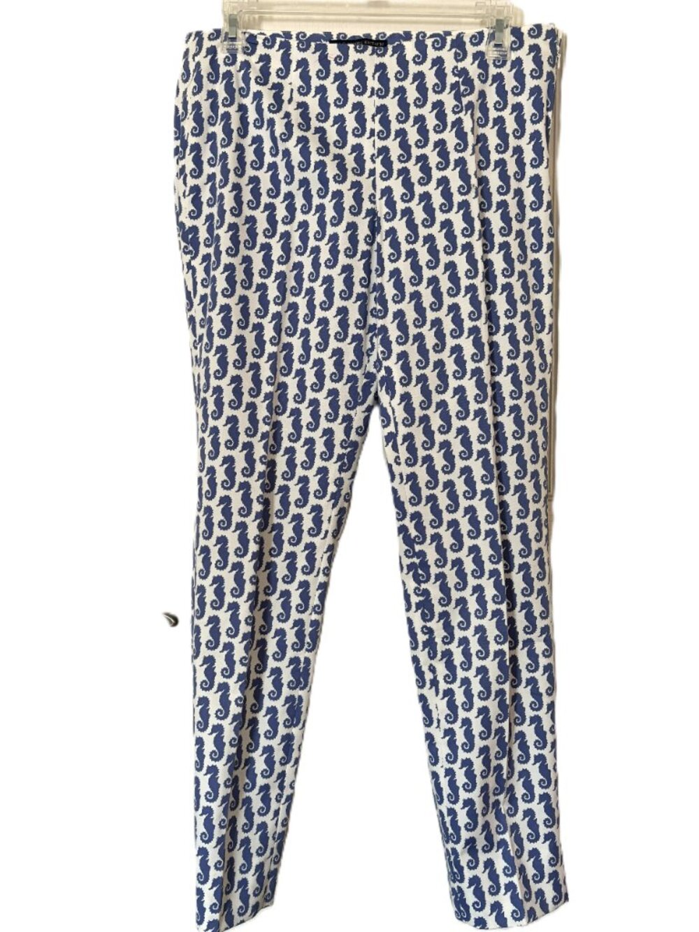 Brooks Brothers 346 Women Natalie Fit Ankle Pants Sz 6 Seahorses Cotton Blend